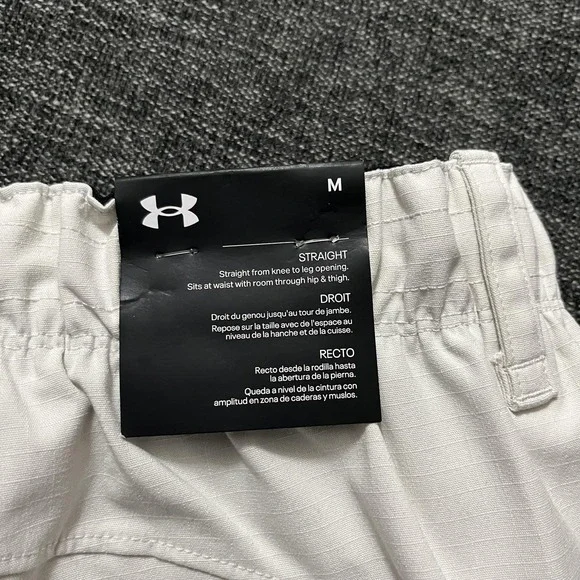 Under Armour Pants Mens Medium White UA Unstoppable Utility Cargo Polyester